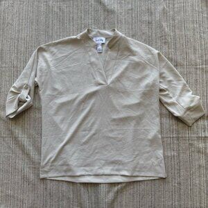 JOSEPH RIBKOFF Women's Split Neck Top Size 2